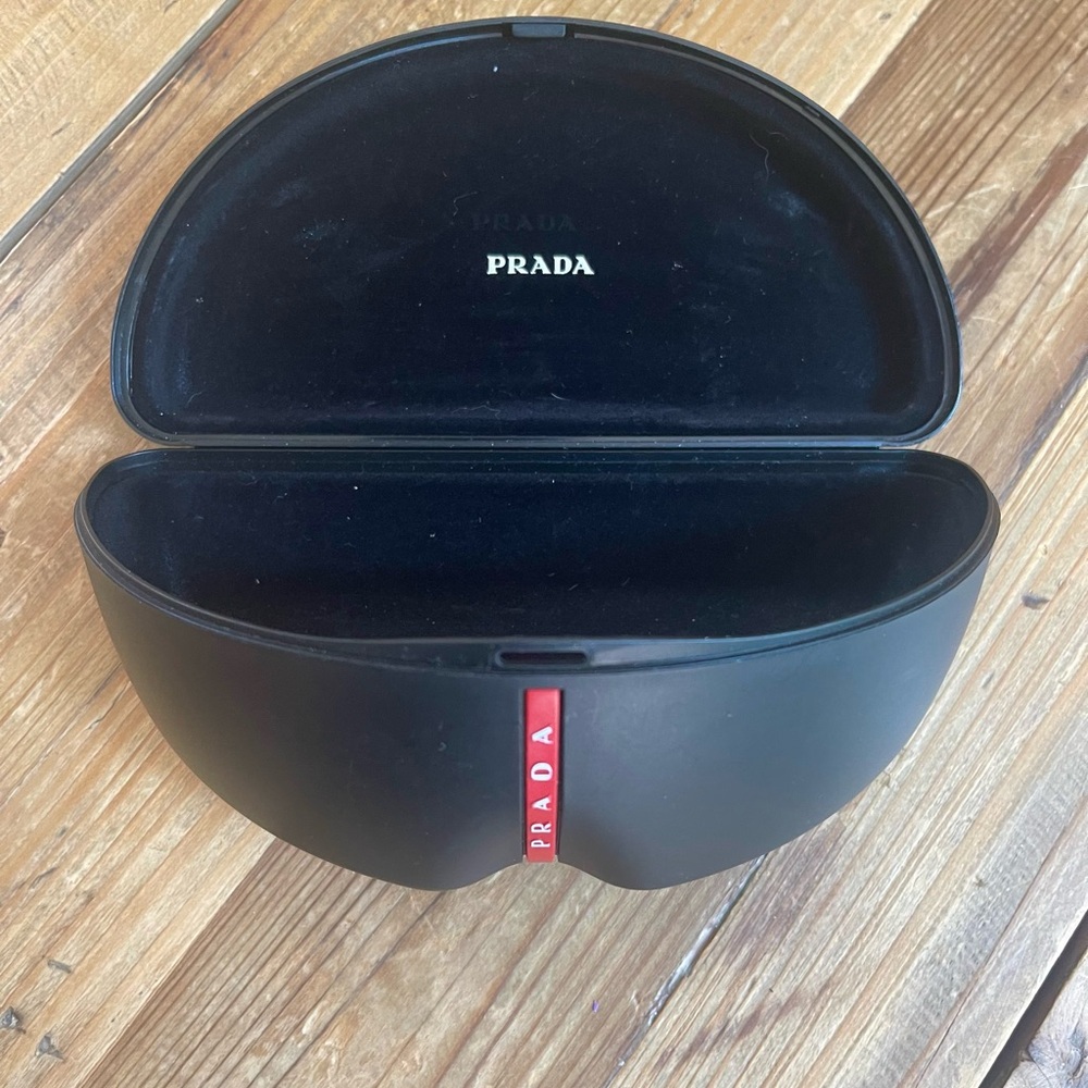 Prada Black and Red Sunglasses Case